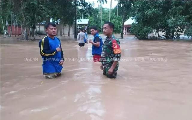 BPBD SIAGA BENCANA, TANGANI CEPAT BANJIR DI WILAYAH BULANGO UTARA